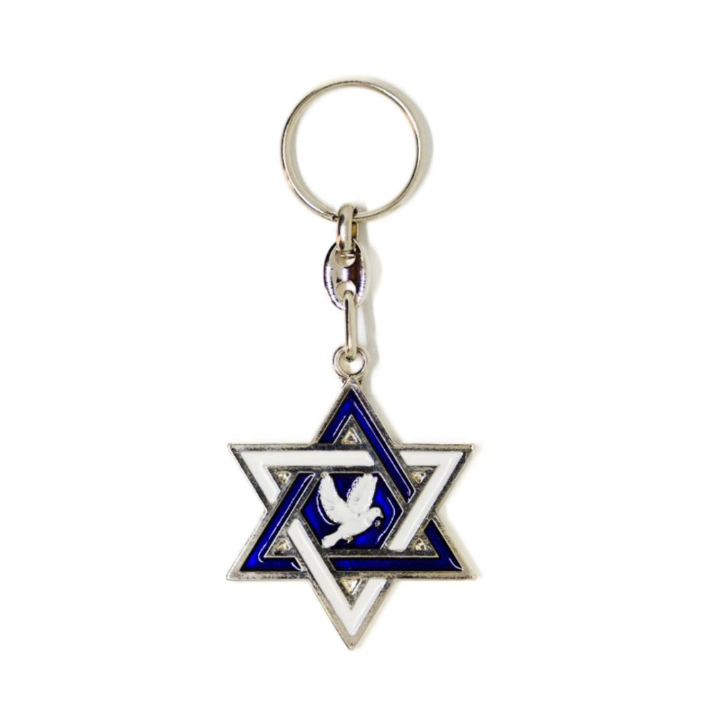 <span class="jp_product_title">დავითის ვარსკვლავი და მშვიდობის მტრედი საკვანძო ჯაჭვი</span>