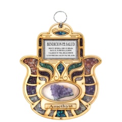 Amethyst Health Blessing Hamsa HB-771D-1
